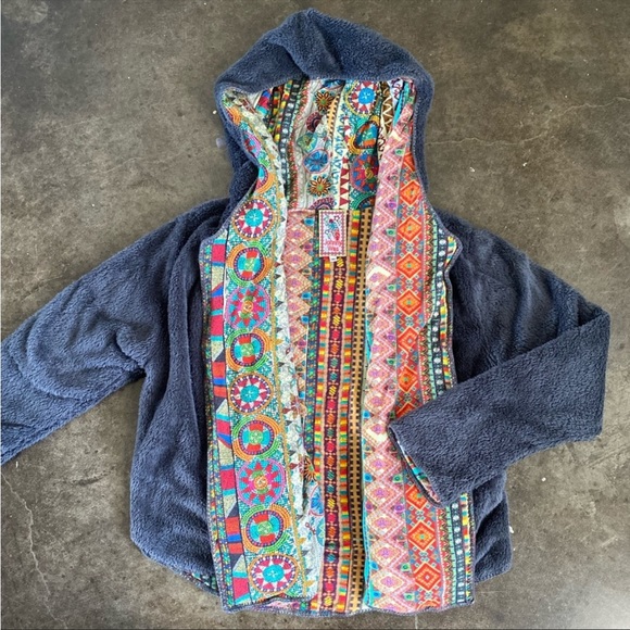 Johnny Was Jackets & Blazers - Johnny Was Love Sherpa Hooded Jacket